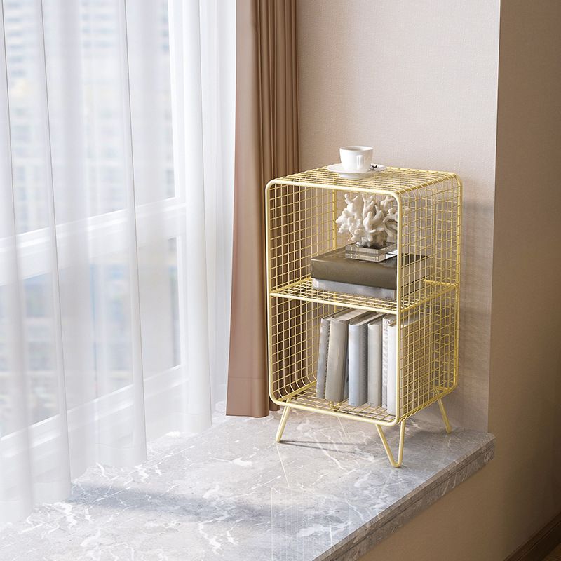 Modern Style Bookcase Standard Closed Back Metal Bookshelf for Home