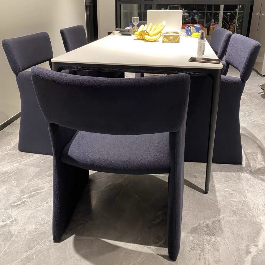Contemporary Style Arm Chair Wood Open Back Dining Accent Chair for Kitchen