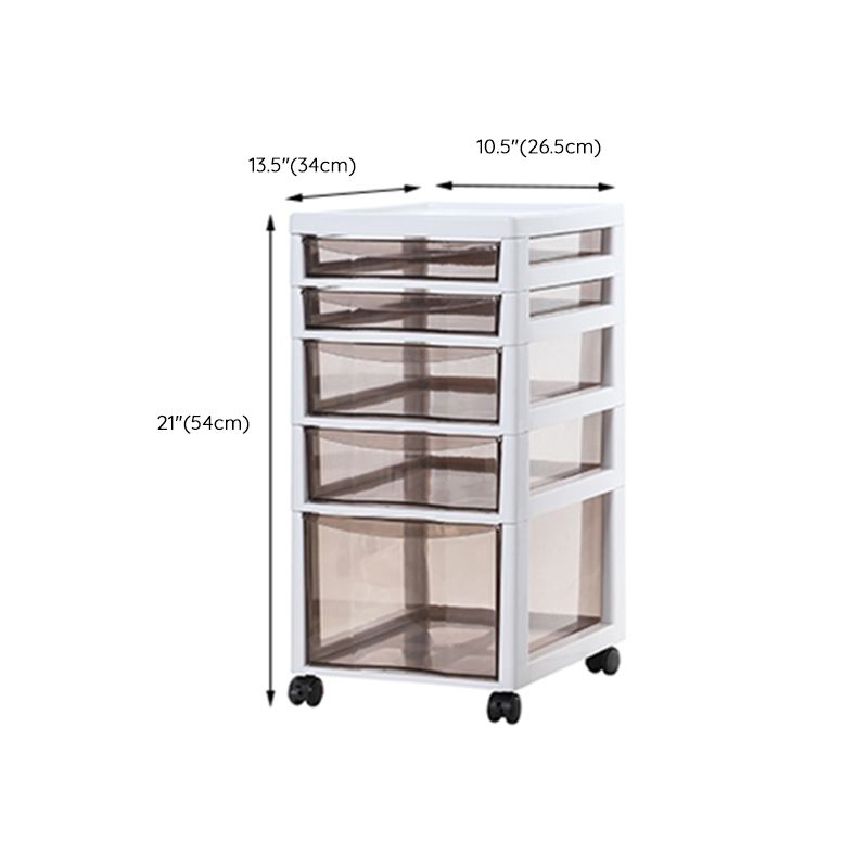 Modern Plastic Drawers File Cabinet Storage File Cabinet for Office