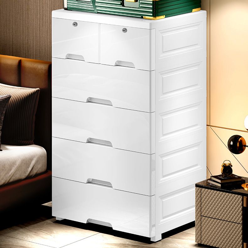 Plastic Storage Cabinet with Drawers Contemporary Cabinet for Home
