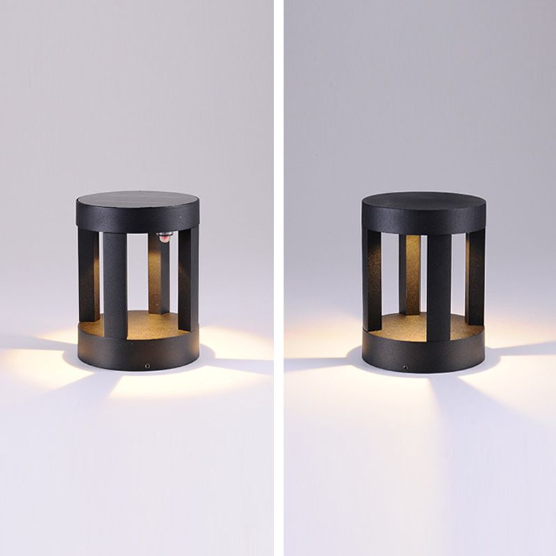 Nordic Style Aluminum Outdoor Lamp Cylinder Shape Outdoor Light for Courtyard