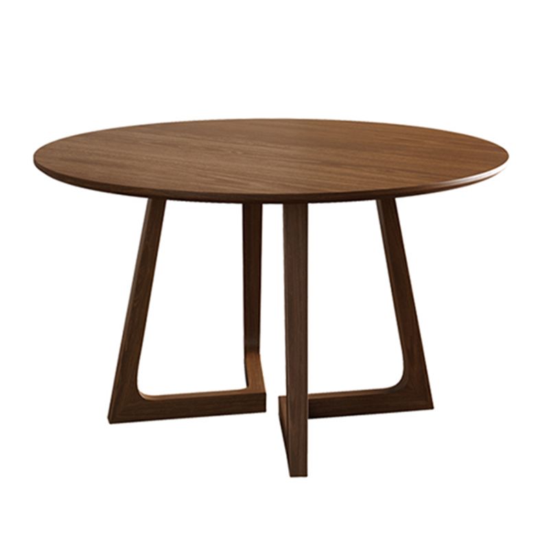 Modern Style Dinette Set 1/2/4/5 Pcs Round Solid Wood Dinette Table with Dining Chair