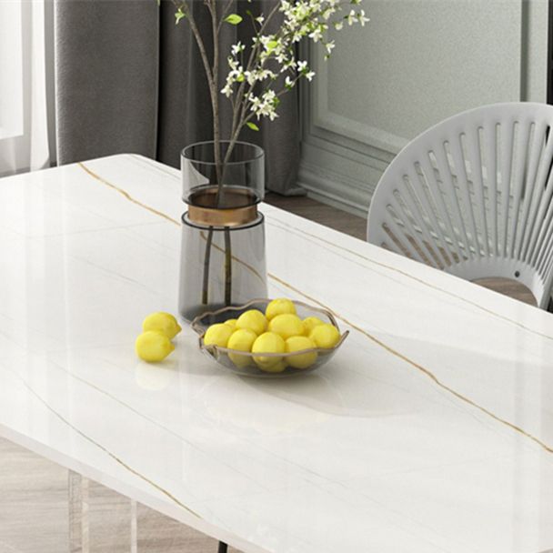 Modern Rectangle Dining Table Set 1/2/5/7 Pieces Dining Set for Home Use