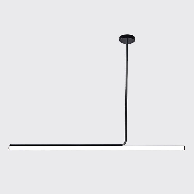 Modern Strip Chandelier Lighting Metal LED Dining Room Island Chandelier