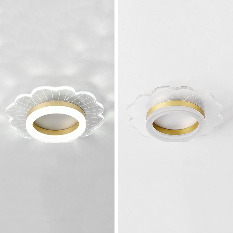 LED Flush Mount Ceiling Lighting Fixture Modern Styles Ceiling Light with Acrylic Shade