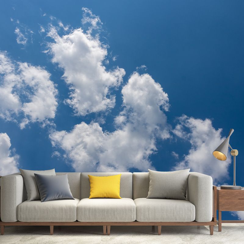 Sunny Blue Sky Removable Modern Decorating Wall Art for Gust Room, Washable