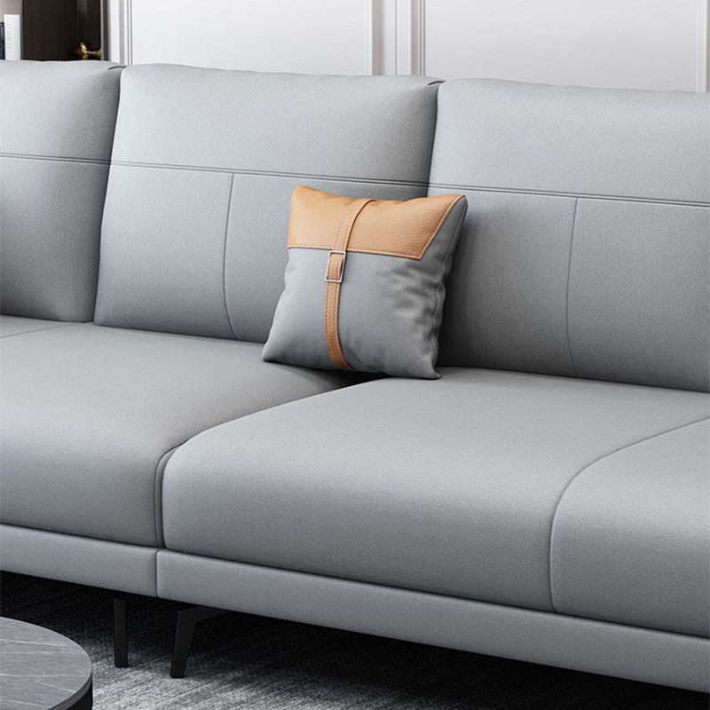 Living Room Sectionals 35" Faux leather Sectional Sofa,Contemporary