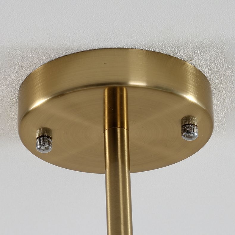 Modern Chandelier Light Fixtures Multi-Head Suspension Pendant Lamp with Glass Shade