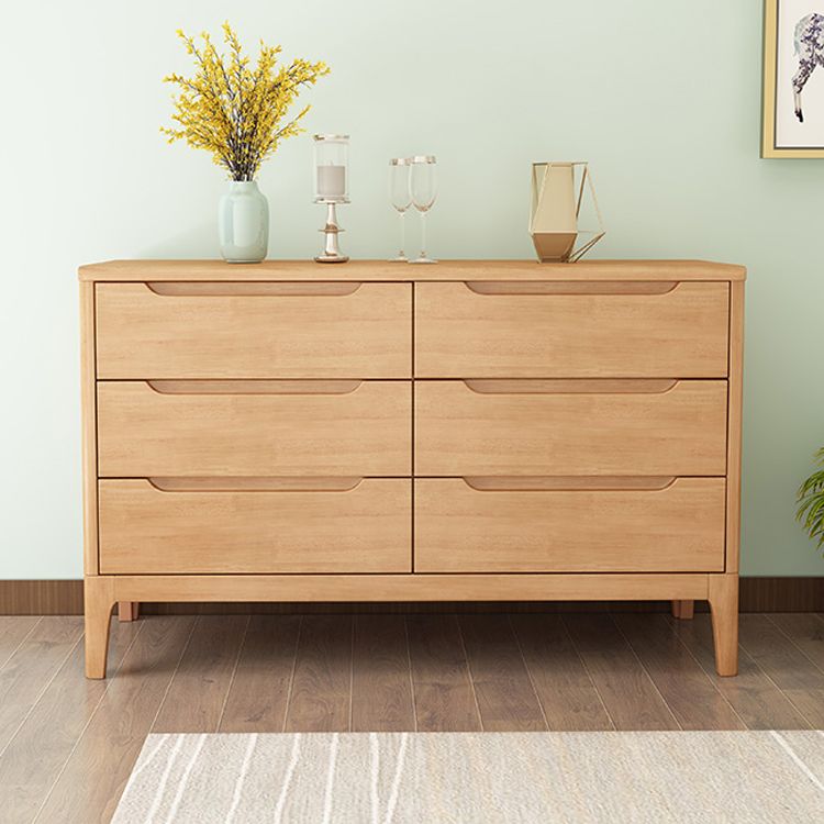 Rubberwood 15.4" D Accent Chest Drawers Included Storage Cabinet