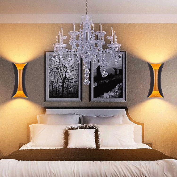 Modern Metal Wall Mount Light LED Wall Light with Aluminum Shade for Living Room