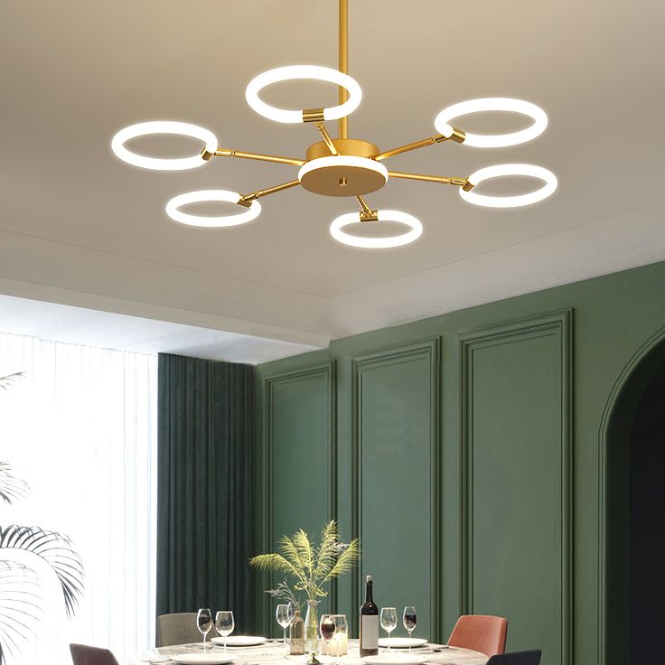 Contemporary Geometry Shape Pendant Chandeliers Metal Chandelier Lighting Fixtures