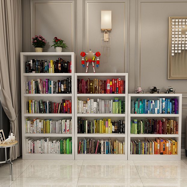 White Modern Style Bookshelf Engineer Wood Bookcase for Home