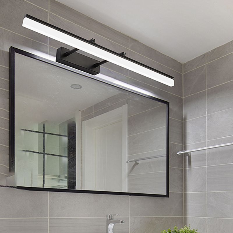 Éclairage mural de forme de style moderne métal 1 appliques murales légères pour salle de bain