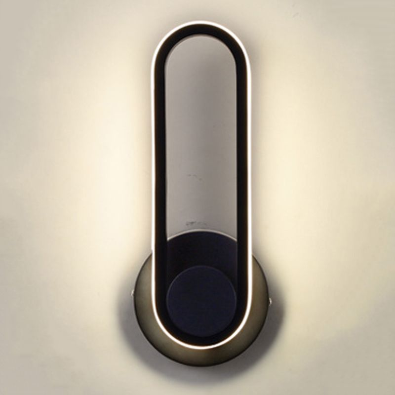 Single Light Geometric Shape Wall Lighting Modern Style Metal Wall Light Sconce