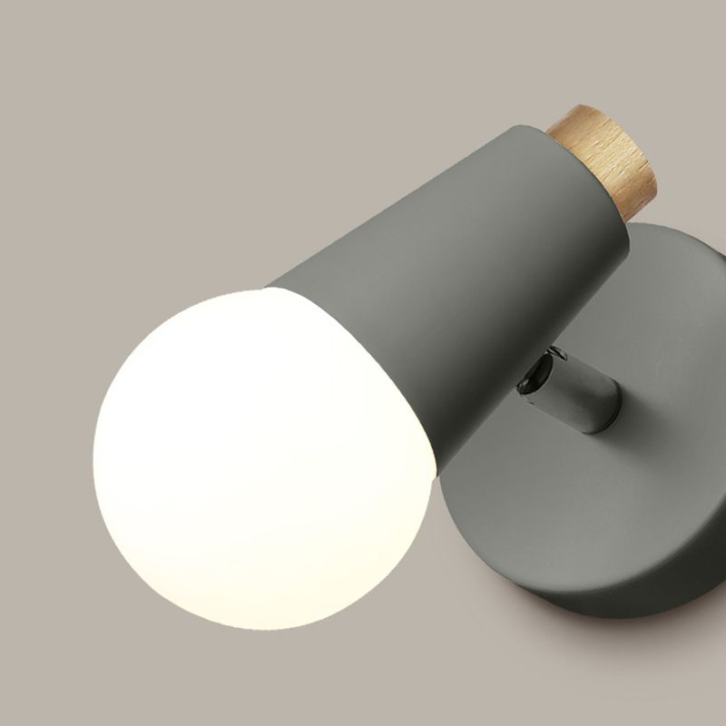 Modern Style Geometric Wall Mounted Lamps Metal 1 Light Wall Light Sconces