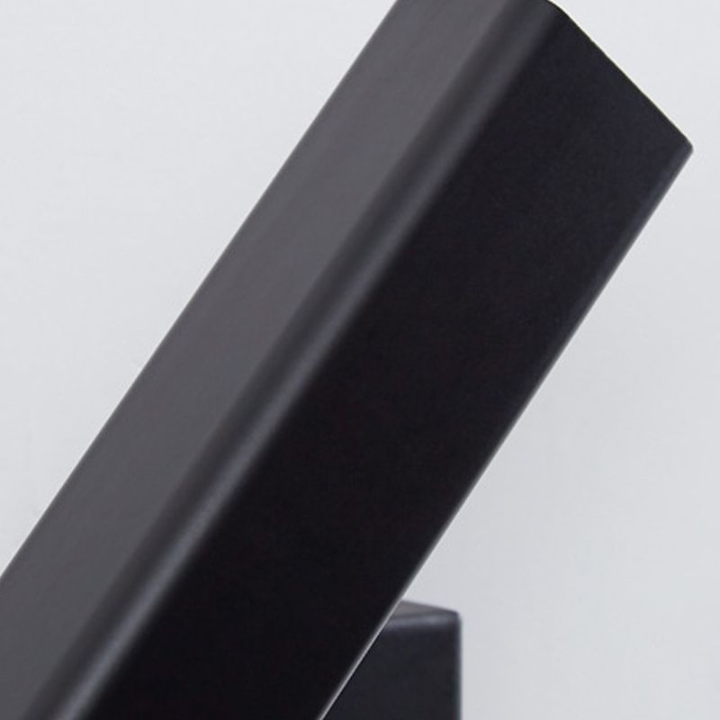 1 Light Rectangular Wall Mounted Lamps Modern Style Wood Wall Lamps