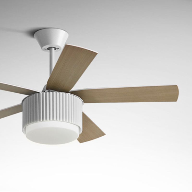 Metal Fan Shape Ceiling Fans Kid Style 1 Light Ceiling Mount Fan Fixture for Living Room