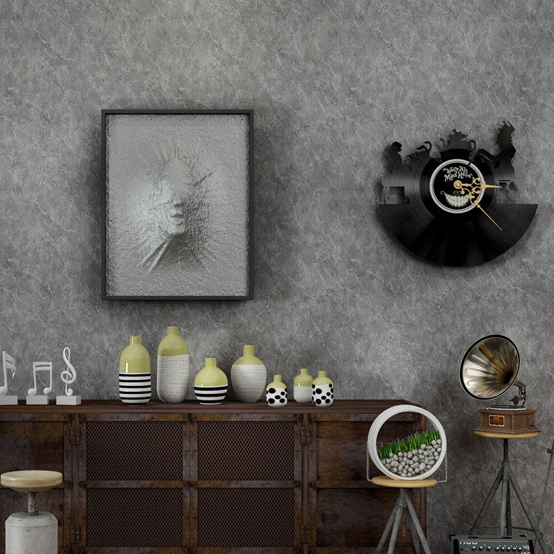 Industrial Cement Surface Wallpaper Roll Non-Pasted Living Room Wall Covering, 33'L x 20.5"W