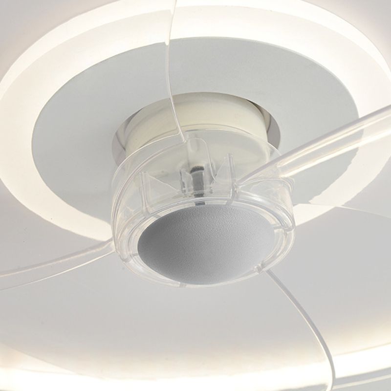 2 Light Ceiling Fan Light Modern Style Metal Ceiling Fan Light for Living Room