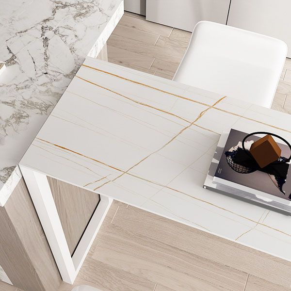 Modern Style 1/2/5 Pieces Sintered Stone Pub Table Set Fixed Table Counter Table