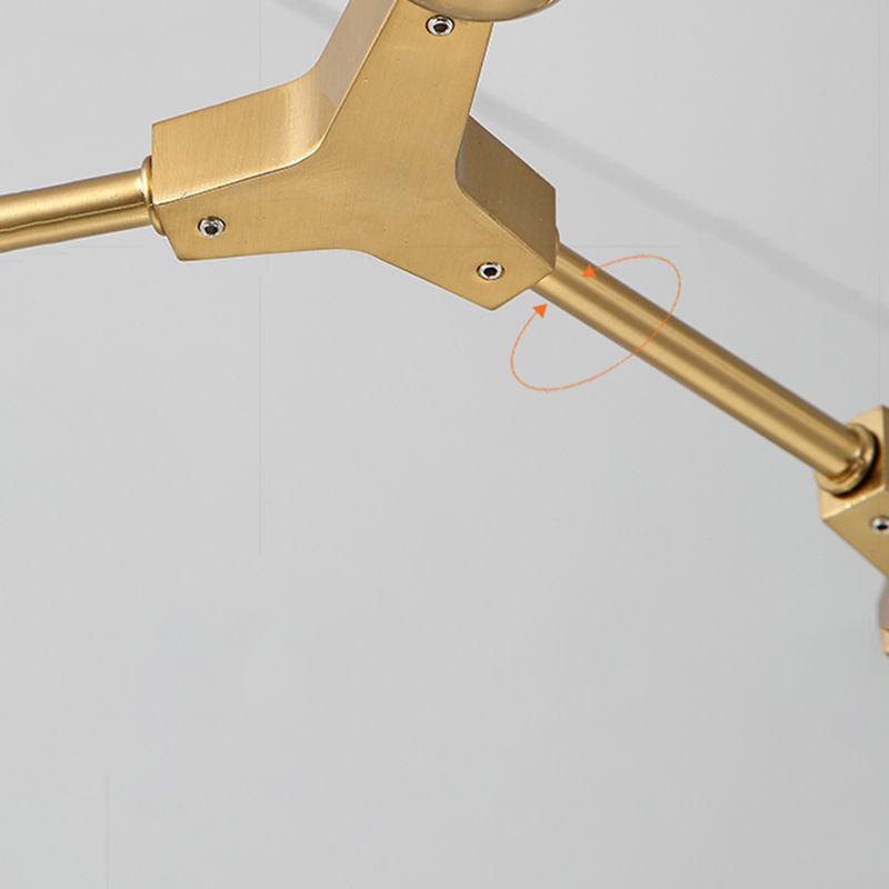 Postmodern Pendant Lamp Adjustable Metal Living Room Chandelier Lamp