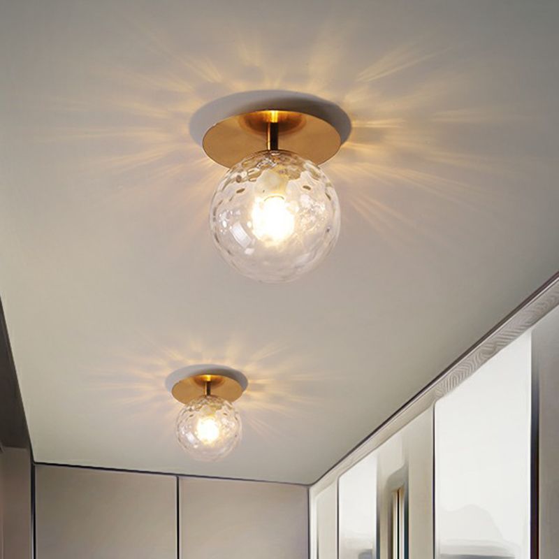 Einzelbalkon Decke Flush leichte postmoderne golden