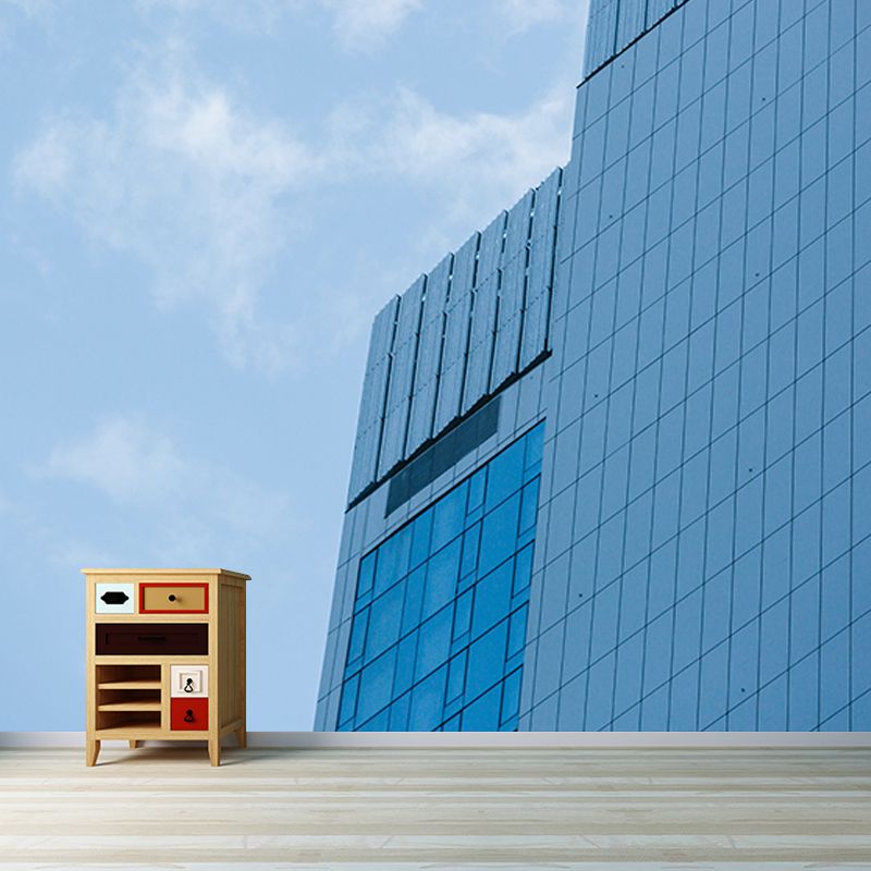 Building Mural Wallpaper for Meeting Room, Personalized Size Available