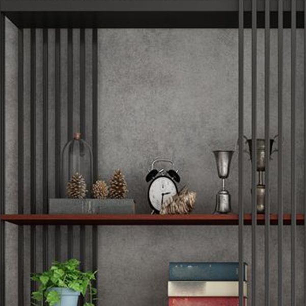 Black Color Modern Style Bookshelf Metal Bookcase for Home Use
