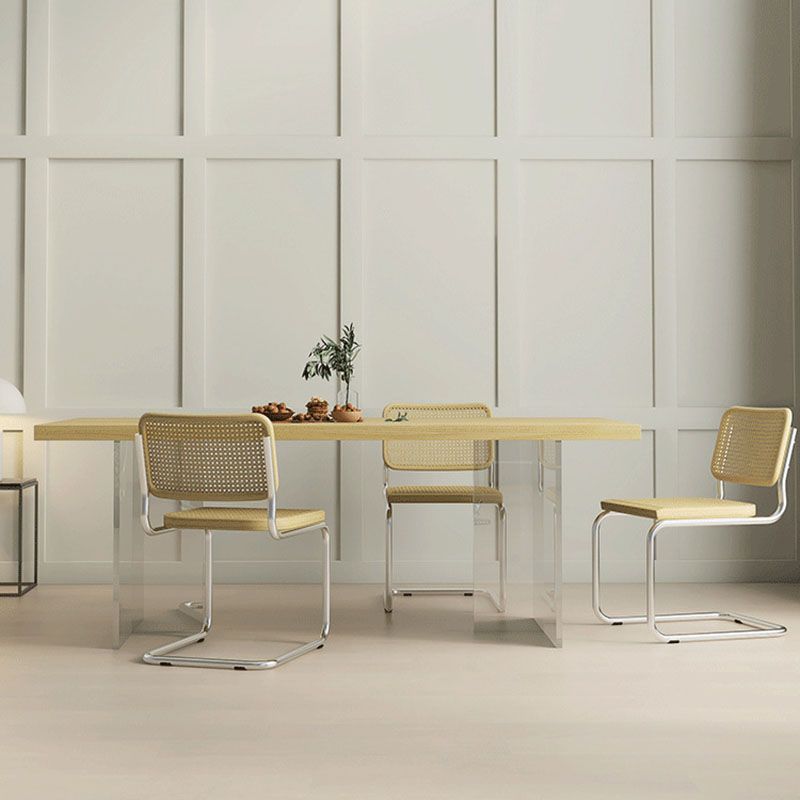 Mesa de comedor de madera sólida