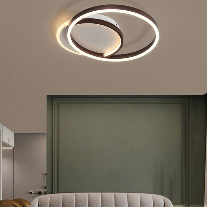 Circle Ceiling Light Fixture Minimalist LED Aluminum Ceiling Mounted Light