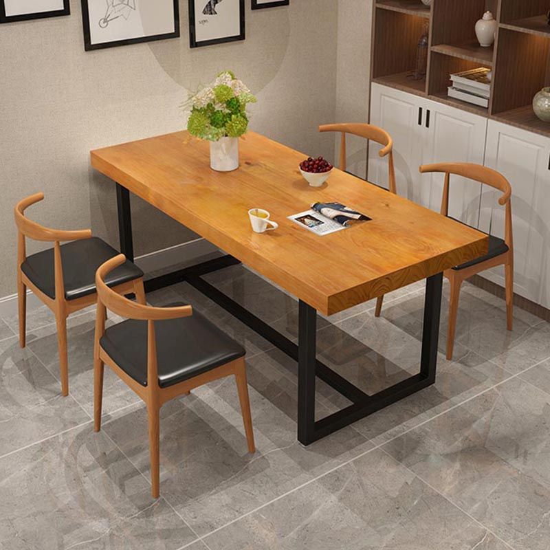 Modern 1/5 Pieces Dining Set Rectangle Wood Dining Table for Kitchen Dining Room