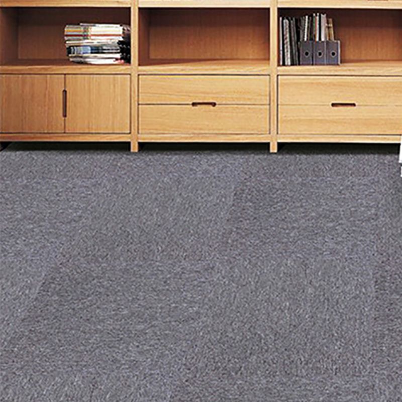 Carpet Tile Fade Resistant Non-Skid Solid Color Loose Lay Carpet Tile Living Room