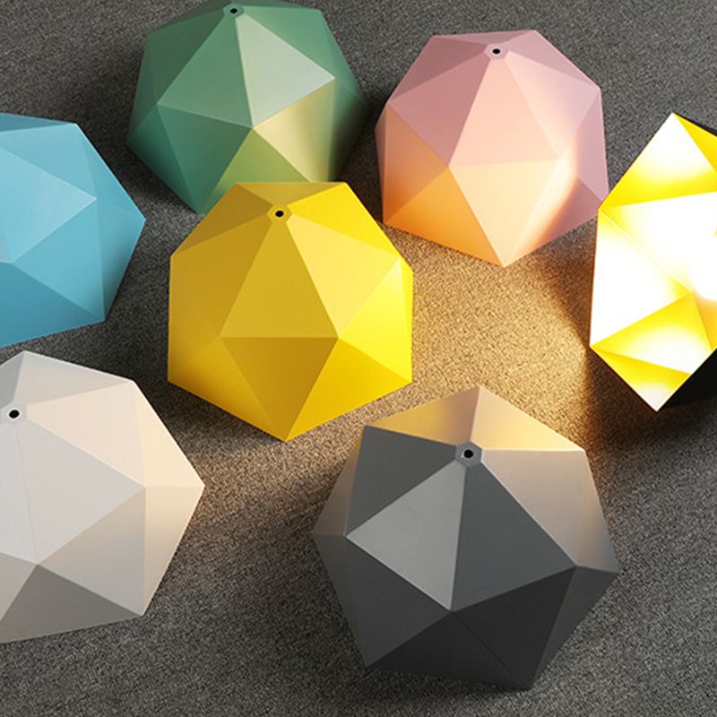 Macaron Style 1 Suspension de tête Lumière en aluminium Rhombus Pendante Pendante pour salle à manger