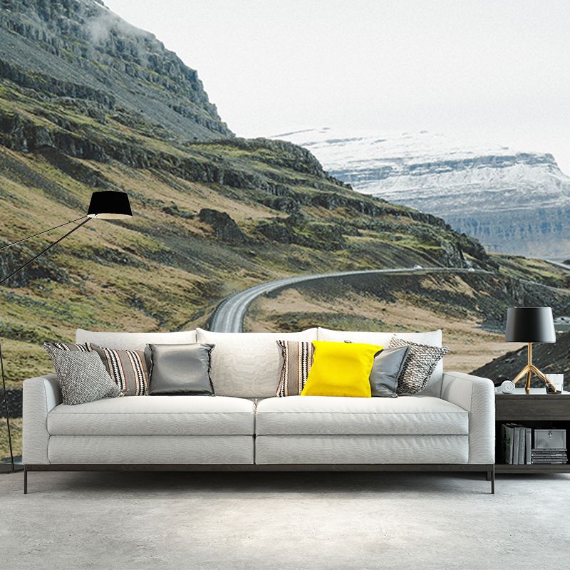 Highway Resistant Mural Wallpaper Environment Friendly Sleeping Room Wall Mural