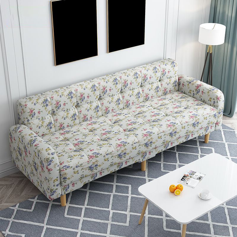 Industrial Living Room Settee Square Arm Biscuit Back Seating