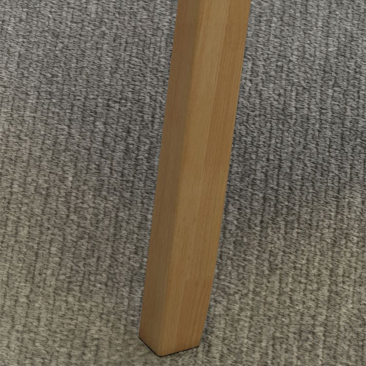 Silla de comedor sólida moderna, sillones laterales con patas de madera para cocina