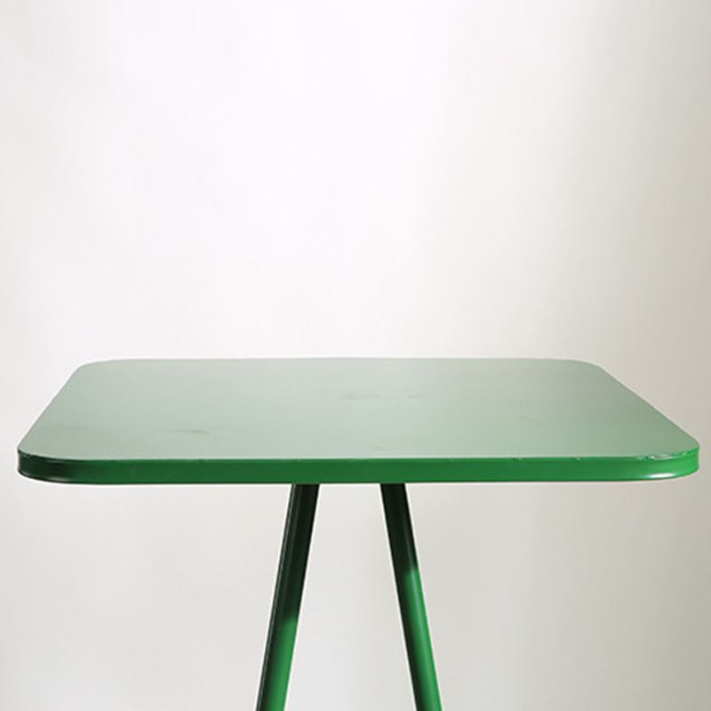 Industrial Square Bar Table Set 1/2 Pieces Pub Table Set with Metal Base