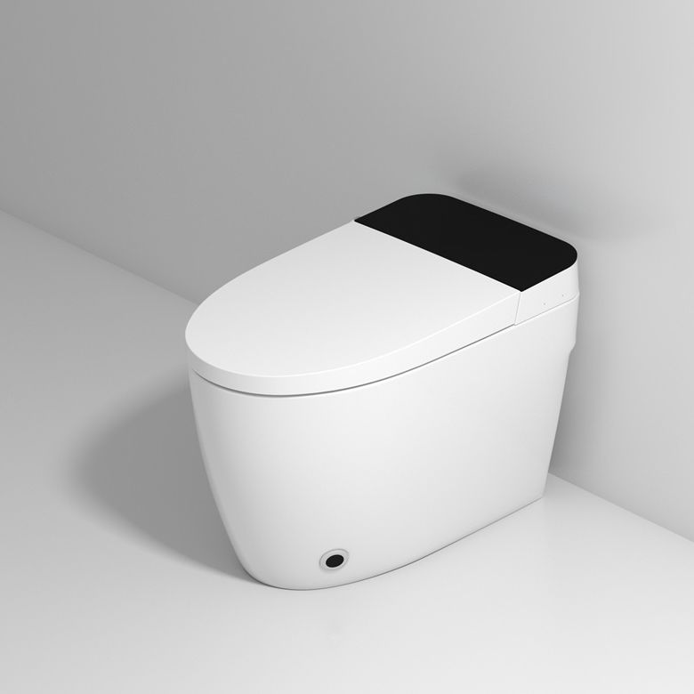 Modern Siphon Jet One Piece Toilet Bowl White Heated Seat Urine Toilet with Toilet Seat