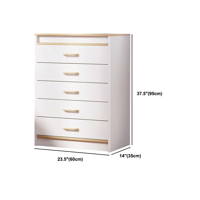 Contemporary Rectangle Manufactured Wood And Standard with Drawer Chest