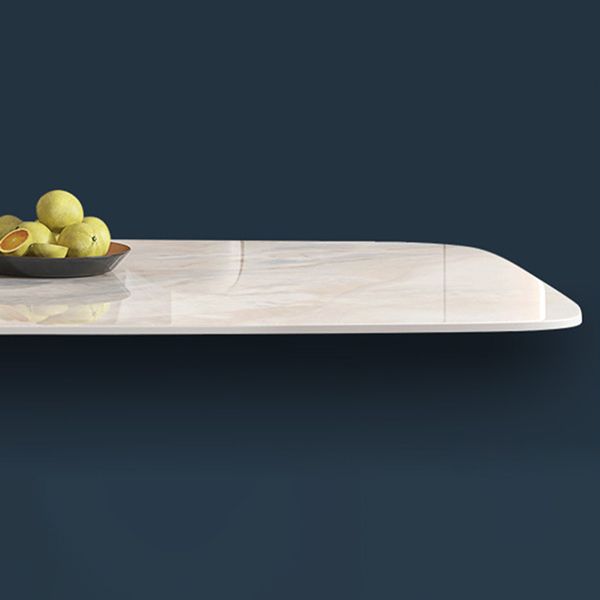 Glam Dining Sintered Stone Table Dining Rectangle Table for Kitchen