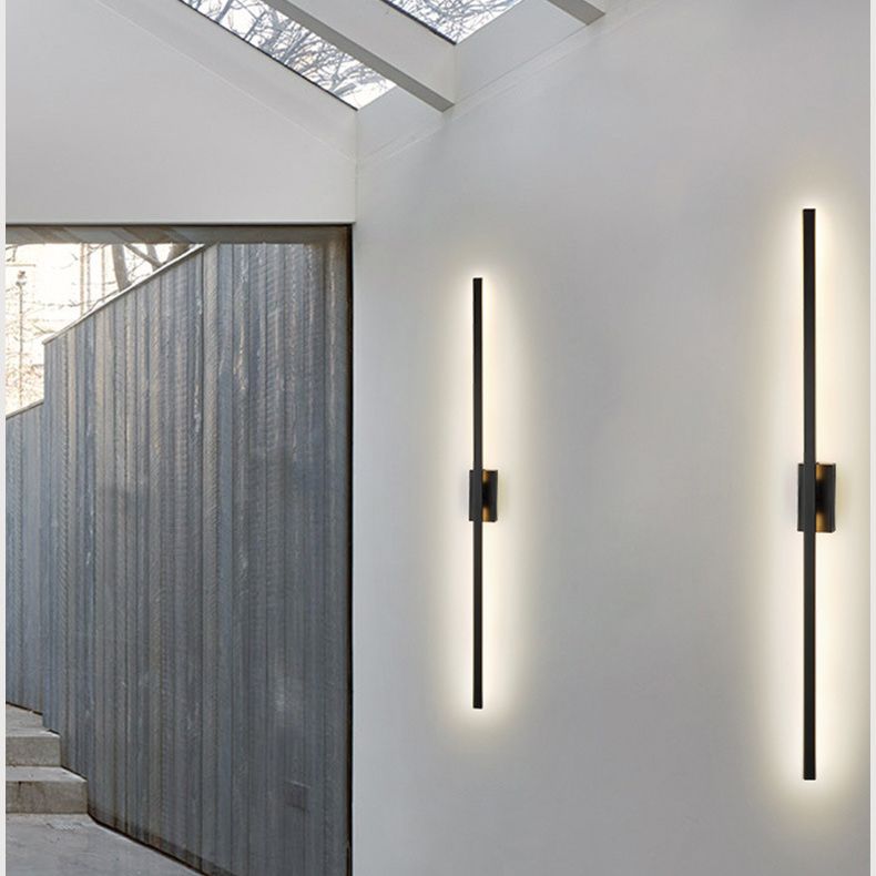 Fixes d'éclairage de vanité linéaire de style minimaliste postmoderne Applique de vanité en aluminium