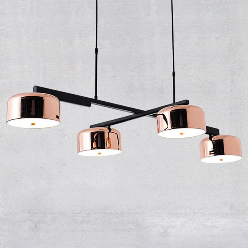 Postmodern Metal Island Light Forma 4 Lights Island Colgante para comedor