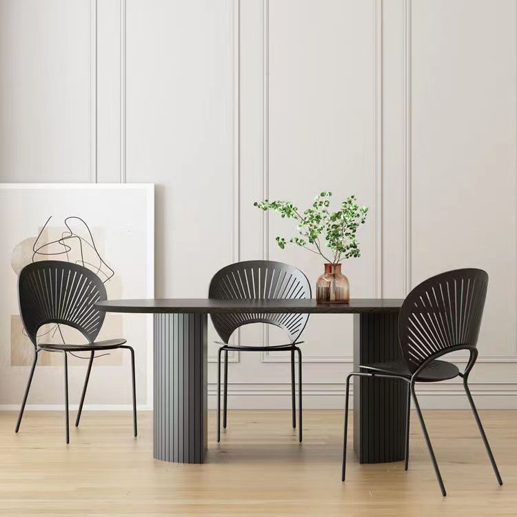 Eettafel met dubbele voetstuk Moderne stijl eettafel voor thuis