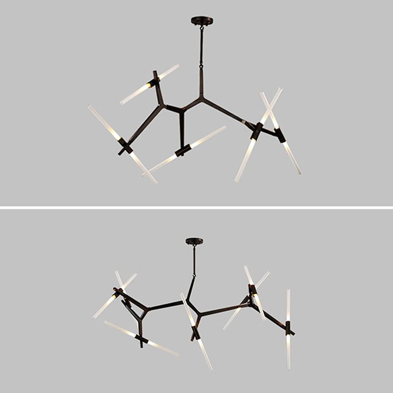 Plafond de lampe à LED multi-lumière contemporaine Light Hanging Light Geométrique moderne Light