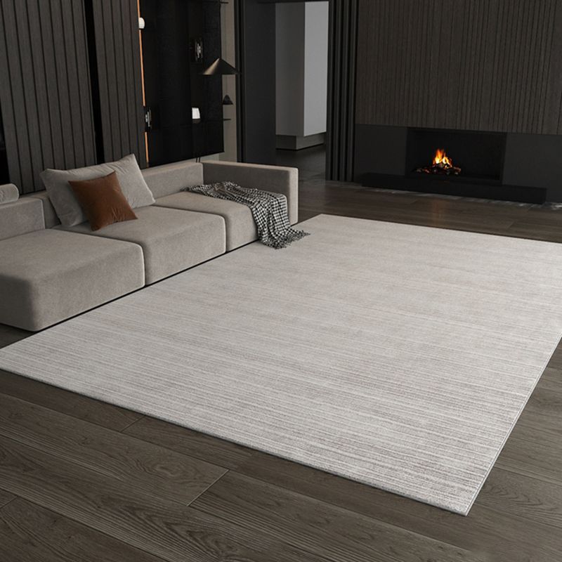 Chic Modern Carpet Solid Color Polyester Area Rug Stain Resistant Area Rug for Living Room