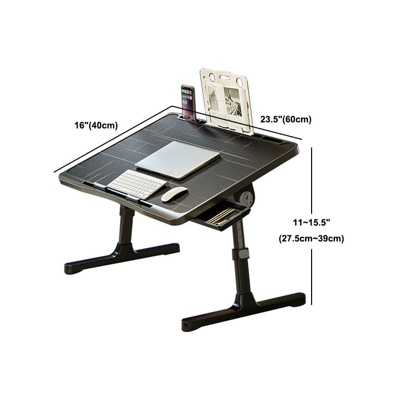 15-Inch Modern & Contemporary Desk Height Adjustable Writing Desk Bedroom Black Desk