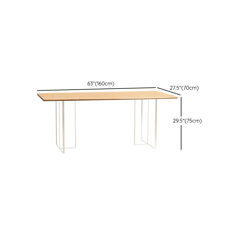 Solid Wood Dining Table Set with Acrylic Base 1/2/4/5 Pieces Dinette Set for Kitchen