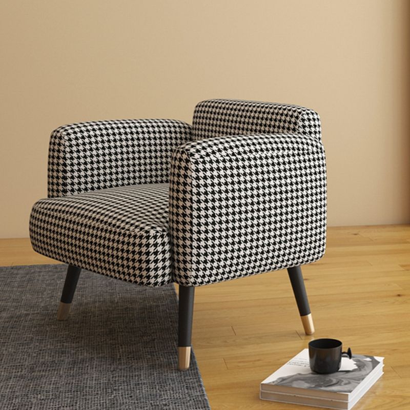 Leather/Faux Leather Modern Sofa 27.95" High Scroll Arm Seating