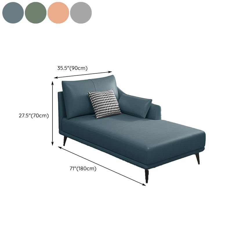 Modern Chaise Lounge Couch One Armed Chaise Lounge with Pillows