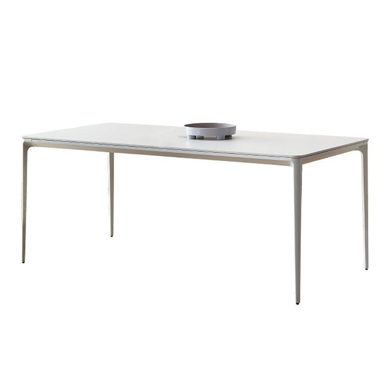 Designer Rectangle 1/4/5/7 Pieces Dining Table Set Indoor Legs Dinette Set in White